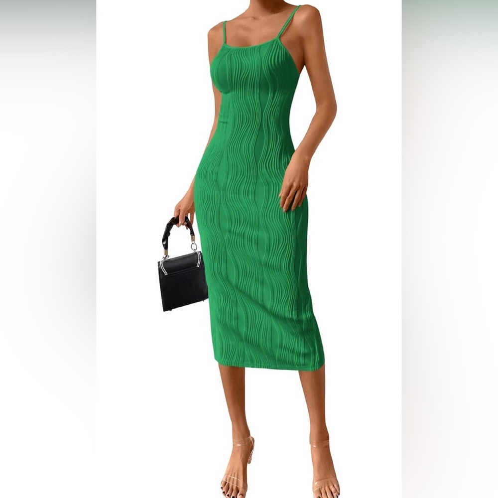 Chic Green Midi Dress